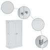 Kitchen Pantry Cabinet, Adjustable Shelves, Large Storage, White - Aroflit
