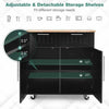 Kitchen Rolling Island Storage Cart With Wheels - Aroflit