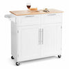 Kitchen Rolling Island Storage Cart With Wheels - Aroflit