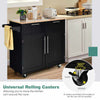 Kitchen Rolling Island Storage Cart With Wheels - Aroflit