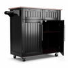 Kitchen Rolling Island Storage Cart With Wheels - Aroflit
