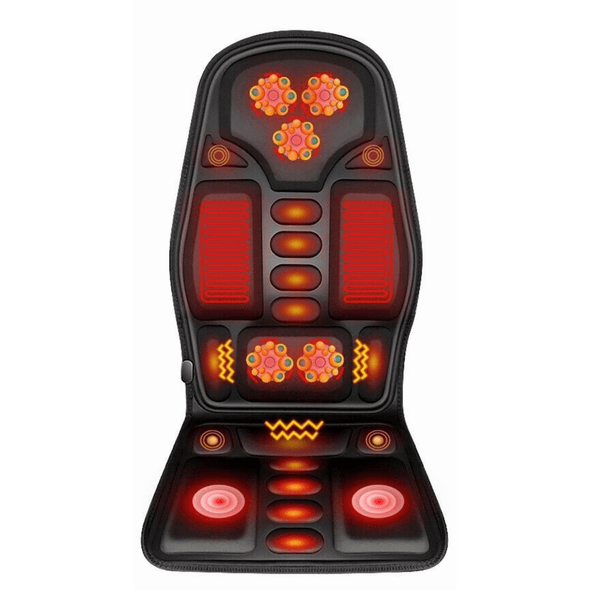 Kneading Heat Therapy Back Massager Pad with 8 Modes & Heating - Aroflit