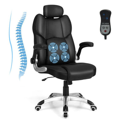 Kneading Massage Office Chair with Adjustable Headrest – Relax & Support - Aroflit