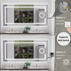 Large Backlit Bathroom Mirror With LED Lights - Aroflit