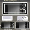 Large Backlit Bathroom Mirror With LED Lights - Aroflit