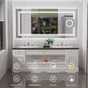 Large Backlit Bathroom Mirror With LED Lights - Aroflit