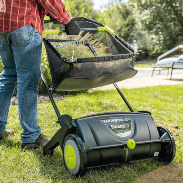 Large Capacity Push Lawn Leaf Grass Collector Sweeper - Aroflit