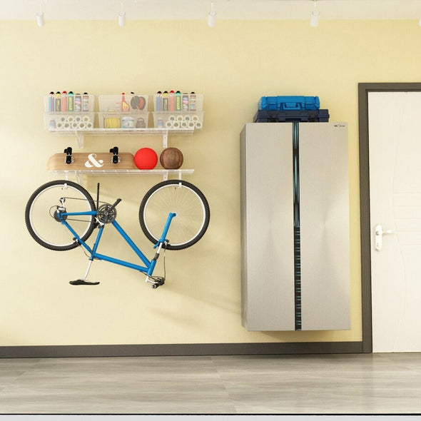 Large Capacity Wall Mounted Garage Shelving Storage 2 PCS, Heavy Duty - Aroflit