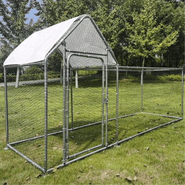 Large Chicken Tractor Runs Coop Pen House Cage - Aroflit