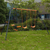 Large Children's Metal Backyard Swing Set - Aroflit