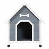 Large Outdoor Insulated Wooden Kennel Dog House - Aroflit