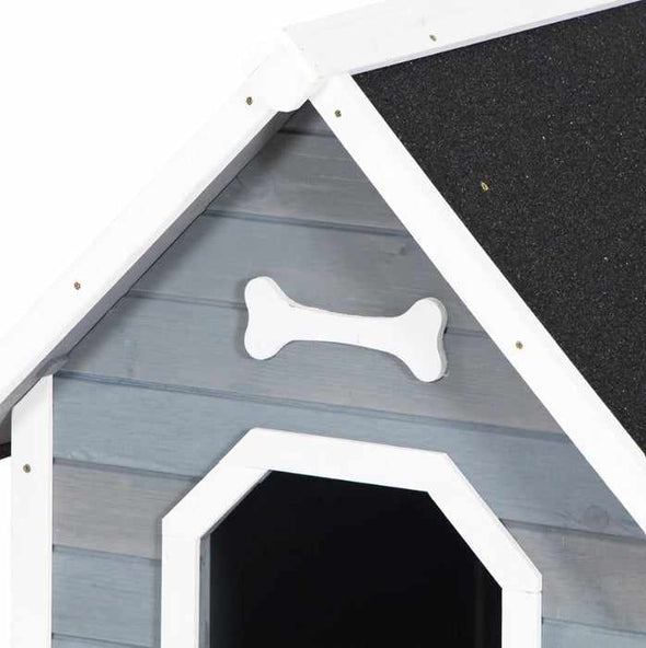 Large Outdoor Insulated Wooden Kennel Dog House - Aroflit