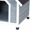 Large Outdoor Insulated Wooden Kennel Dog House - Aroflit