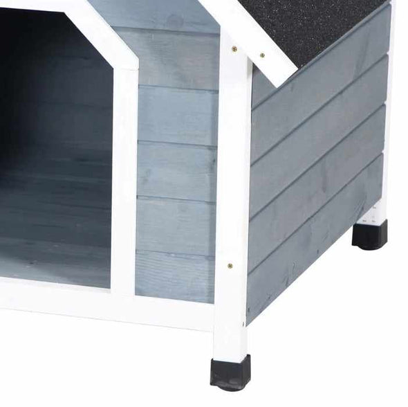 Large Outdoor Insulated Wooden Kennel Dog House - Aroflit