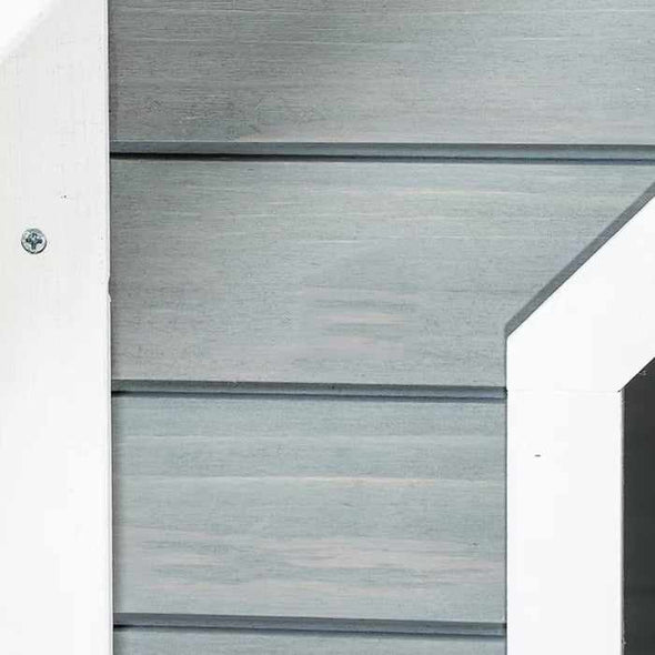 Large Outdoor Insulated Wooden Kennel Dog House - Aroflit