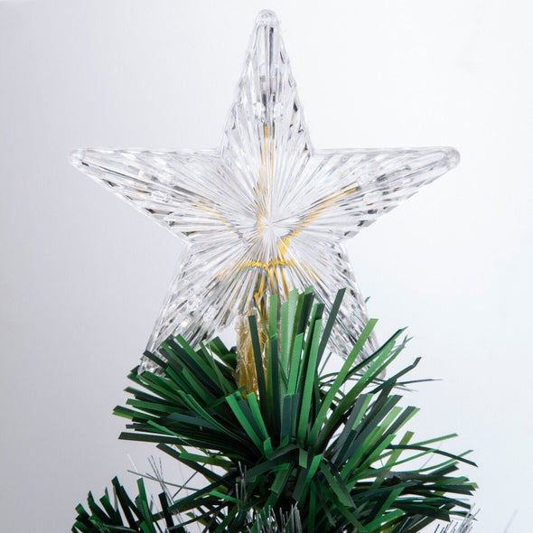 Large Pre - Lit Artificial Christmas Tree with LED Lights - Aroflit
