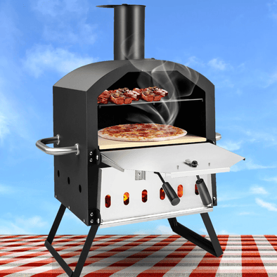 Large Tabletop Outdoor Wood Fired Pizza Oven, Portable DIY Oven - Aroflit