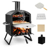 Large Tabletop Outdoor Wood Fired Pizza Oven, Portable DIY Oven - Aroflit