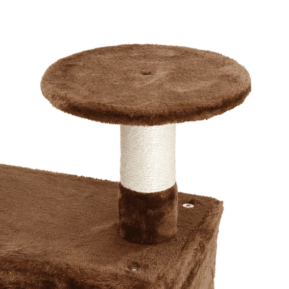 Large Tall Carpeted Cat Tree Condo Tower Climbing Stand - Aroflit