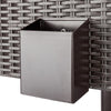 Large Wheeled Outdoor Patio Beverage Cooler Chest - 80 Quart with Rattan - Aroflit