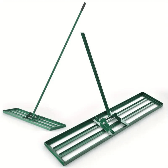 Lawn Leveling Rake Ultra Wide Yard Dirt Leveler, Ergonomic Tool - Aroflit