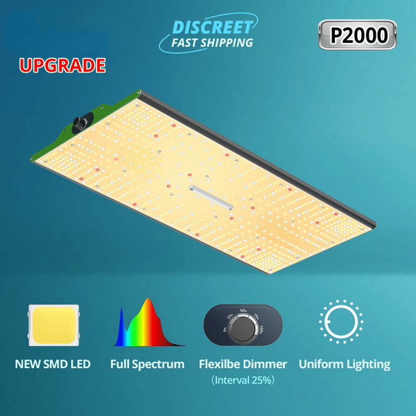LED Grow Light Full Spectrum – 200W, High Efficiency, Sunlike Spectrum - Aroflit