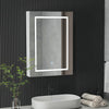 LED Mirrored Bathroom Cabinet with Adjustable Light & Storage - Aroflit