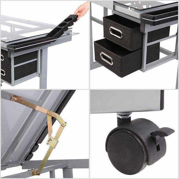 Light Drawing Drafting Artist Desk Table - Aroflit