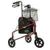 Lightweight 3 Wheel Rollator Walker with Basket for Easy Mobility - Aroflit