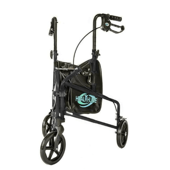 Lightweight 3 Wheel Rollator Walker with Basket for Easy Mobility - Aroflit