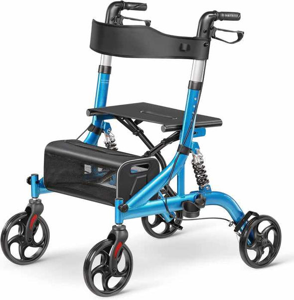 Lightweight Rolling Bariatric Rollator Walker With Seat - Aroflit