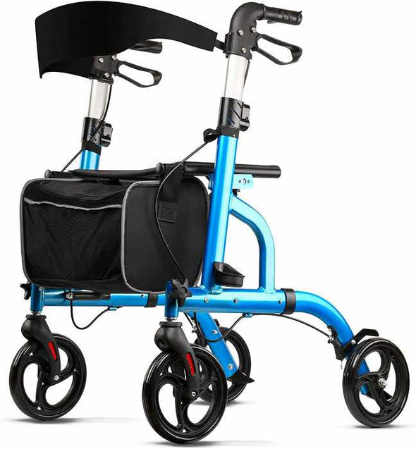 Lightweight Rolling Bariatric Rollator Walker With Seat - Aroflit