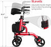 Lightweight Rolling Bariatric Rollator Walker With Seat - Aroflit