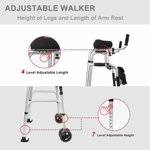 Lightweight Senior Narrow Walker For Adults & Elderly - Aroflit