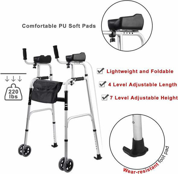 Lightweight Senior Narrow Walker For Adults & Elderly - Aroflit