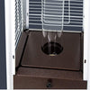 Lumix Outdoor Propane Patio Heater - Pyramid Gas Fire Pit & Heat Lamp - Aroflit