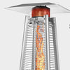 Lumix Outdoor Propane Patio Heater - Pyramid Gas Fire Pit & Heat Lamp - Aroflit