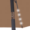 Luxury Outdoor Cantilever Patio Umbrella with Solar LED Lights - Aroflit
