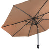 Luxury Outdoor Cantilever Patio Umbrella with Solar LED Lights - Aroflit