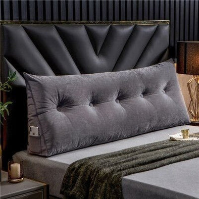 Luxury Triangular Wedge Pillow Bolster Bed Headboard for Relaxation - Aroflit