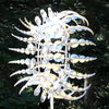 Magic Metal Kinetic Sculpture, Dual Wind Motion Garden Yard Spinner - Aroflit