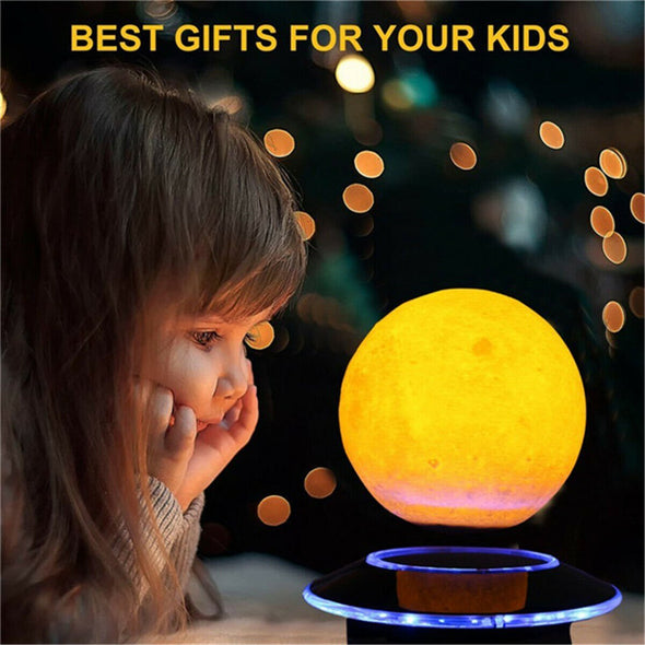 Magnetic Levitating Moon Lamp, Floating 3D LED Light for Home Decor - Aroflit