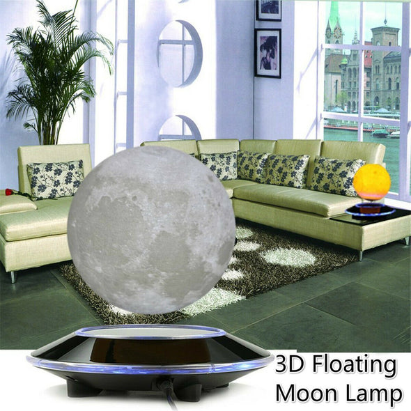 Magnetic Levitating Moon Lamp, Floating 3D LED Light for Home Decor - Aroflit