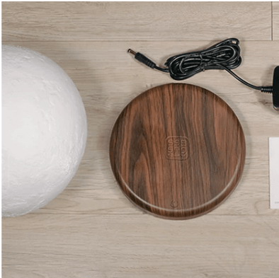 Magnetic Levitating Moon Lamp, Floating LED Light with 3D Design - Aroflit