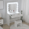 Makeup Vanity Mirror Desk With LED Lights - Aroflit