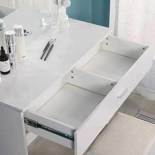 Makeup Vanity Mirror Desk With LED Lights - Aroflit
