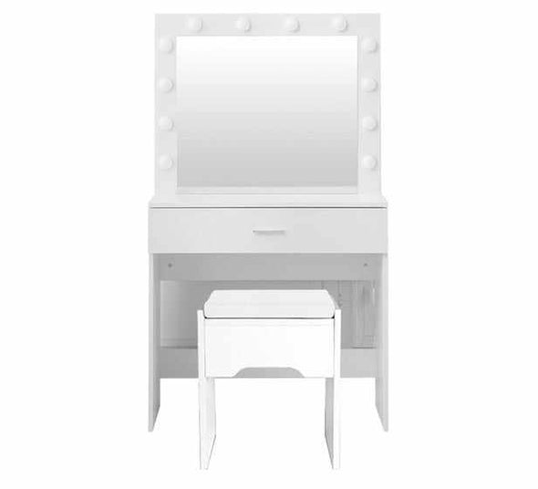 Makeup Vanity Mirror Desk With LED Lights - Aroflit