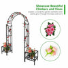 Metal Garden Trellis Vinyl Rose Arbor Archway Gate - Aroflit