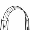 Metal Garden Trellis Vinyl Rose Arbor Archway Gate - Aroflit