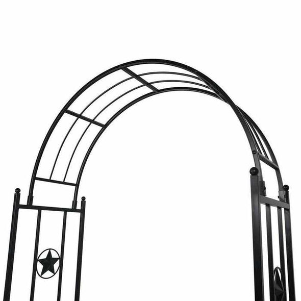 Metal Garden Trellis Vinyl Rose Arbor Archway Gate - Aroflit